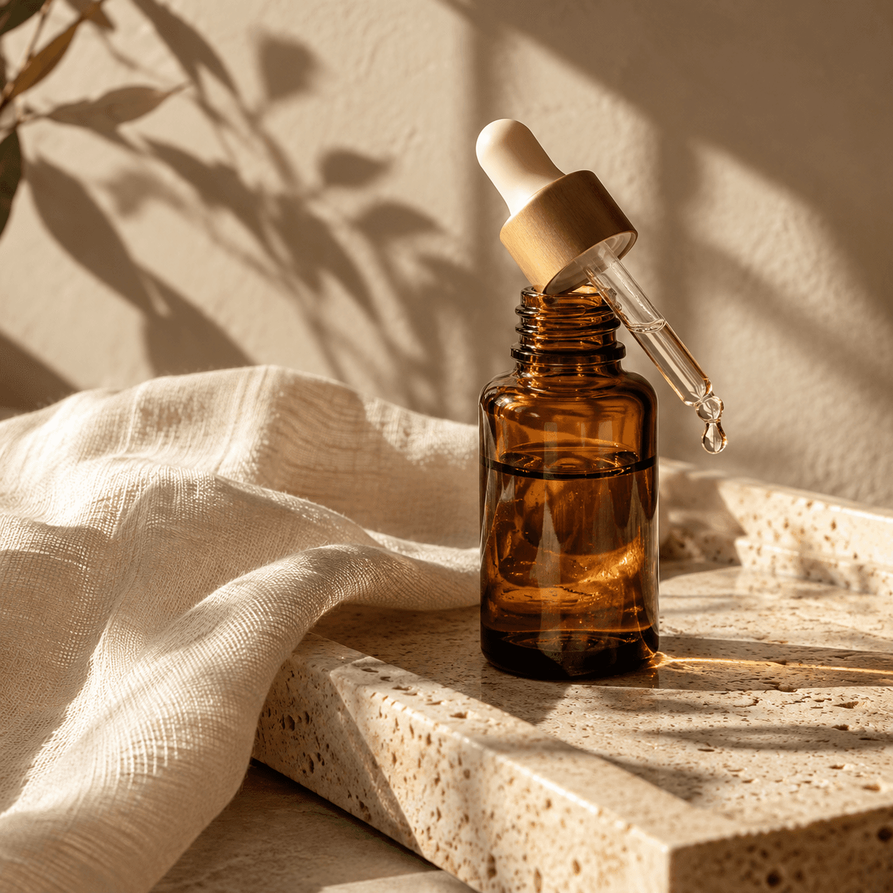 Unbranded skin care serum still life