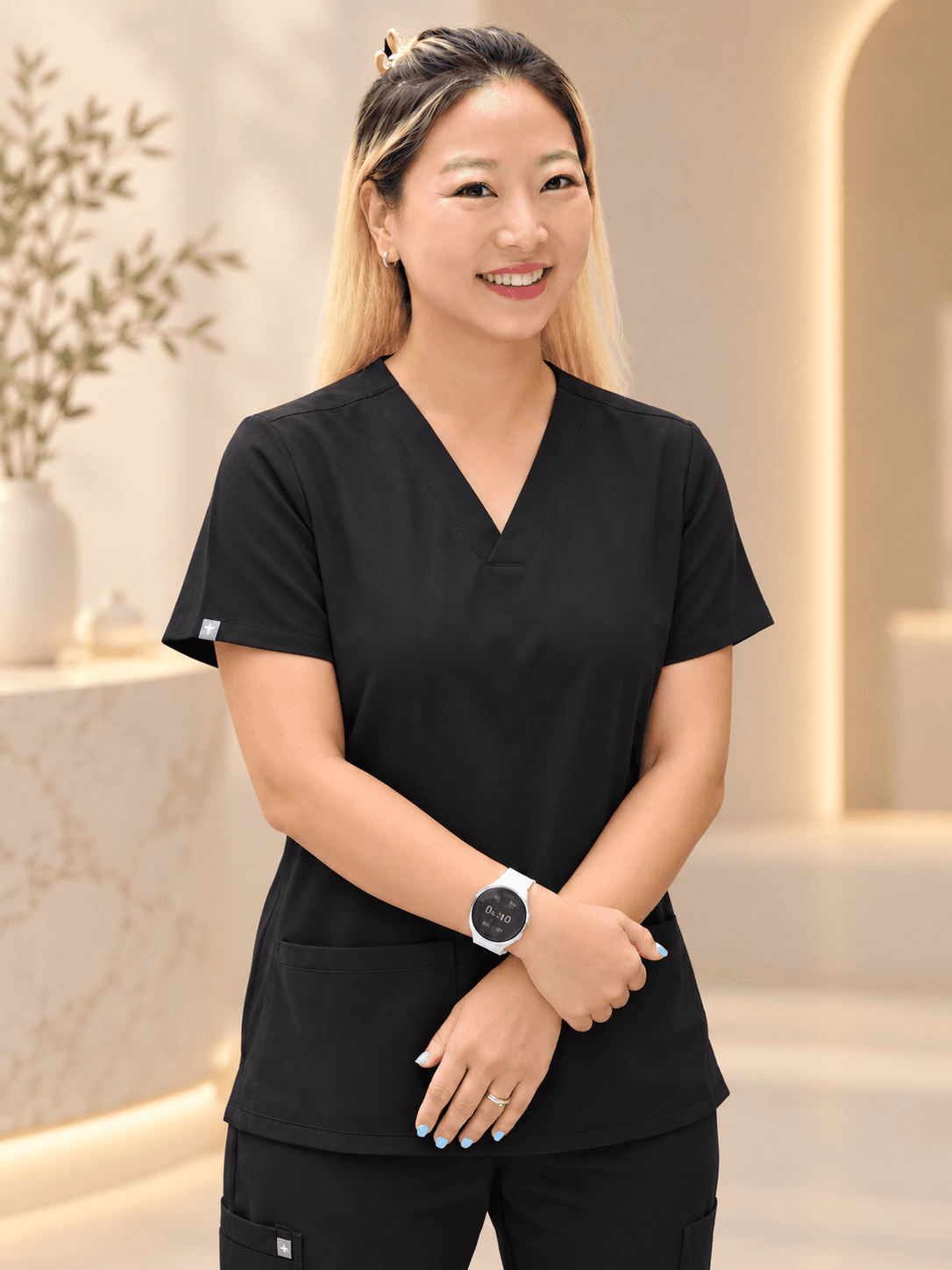 Illustrative portrait of a skin care professional